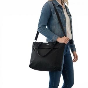 TUMI Black Voyageur Tote Bag